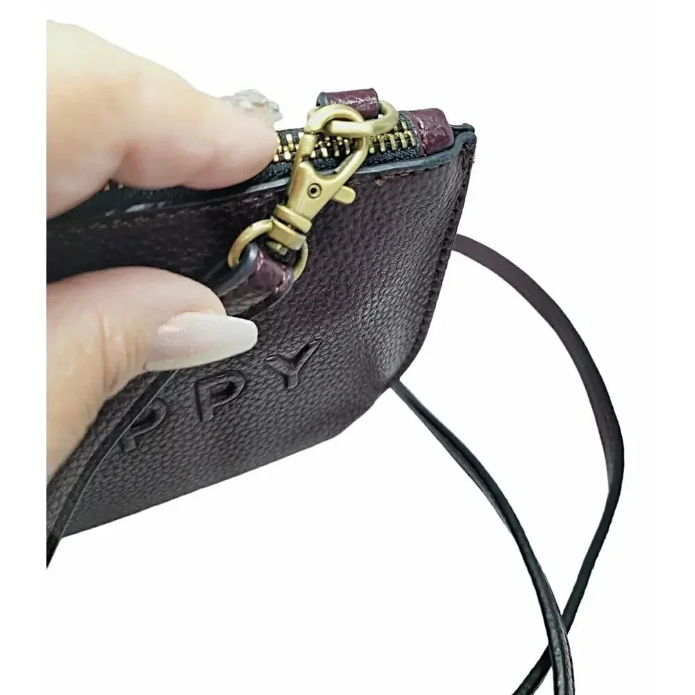 BE HAPPY Vegan Pebbled Leather Cross Body Bag